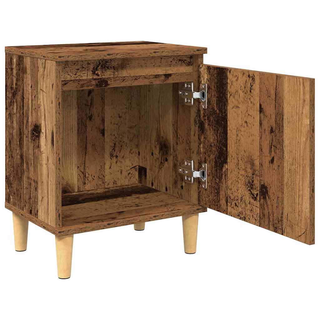 Nattbordskap Gammelt tre 40 x 30 x 50 cm Konstruert tre