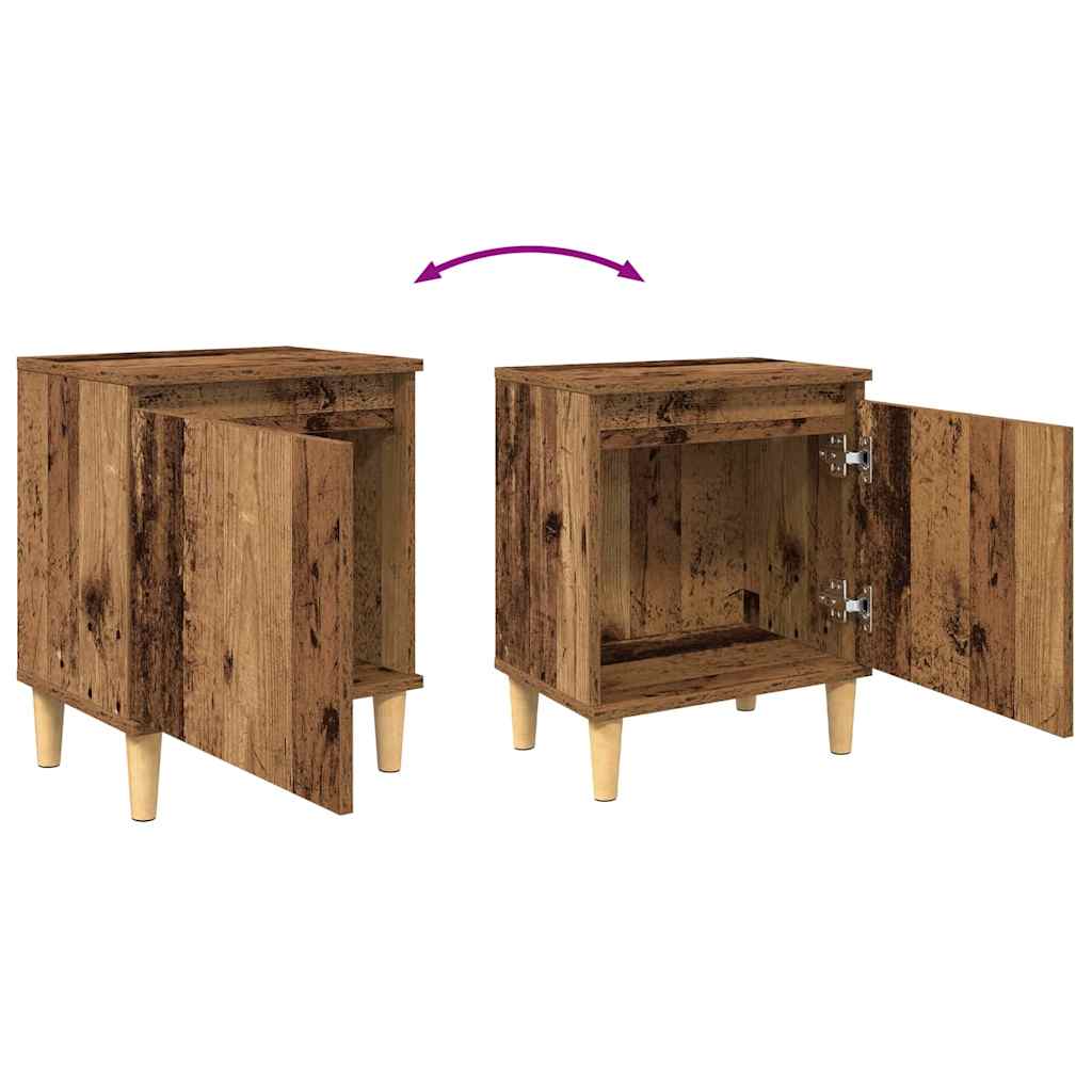 Nattbordskap Gammelt tre 40 x 30 x 50 cm Konstruert tre