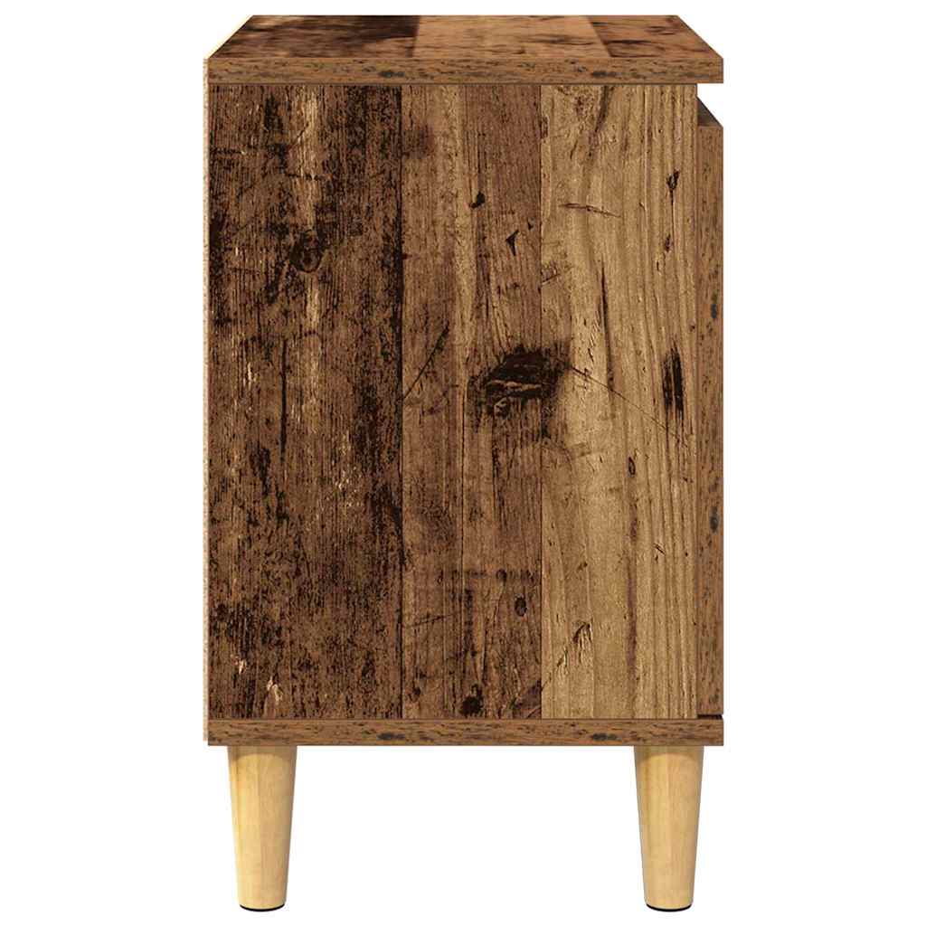 Nattbordskap Gammelt tre 40 x 30 x 50 cm Konstruert tre
