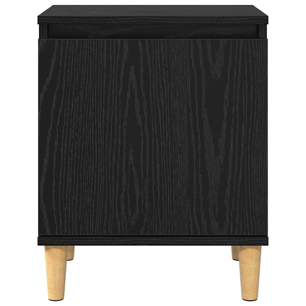 Nattbordskap Svart Eik 40 x 30 x 50 cm Konstruert tre