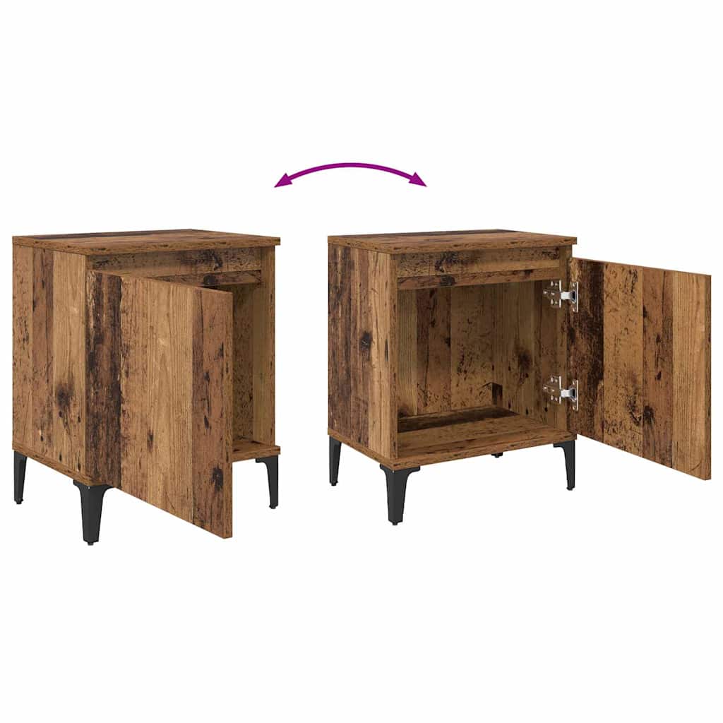 Nattbordskap Gammelt tre 40 x 30 x 50 cm Konstruert tre
