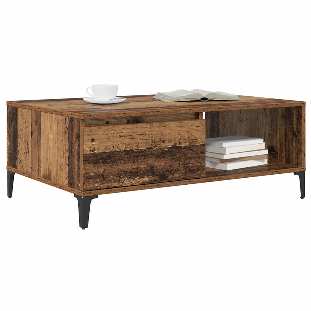 Kaffebord Gammelt tre 90 x 60 x 35 cm Konstruert tre