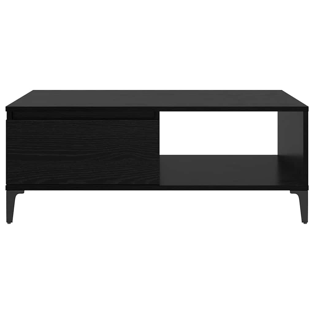 Kaffebord Svart eik 90 x 60 x 35 cm Konstruert tre