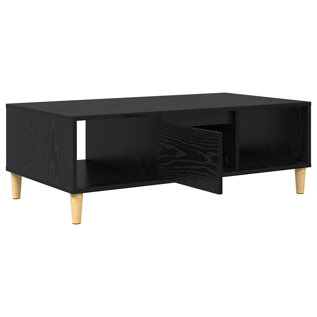 Kaffebord Svart Eik 102 x 55 x 35 cm Konstruert tre