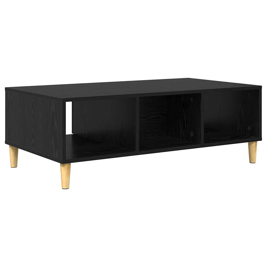 Kaffebord Svart Eik 102 x 55 x 35 cm Konstruert tre
