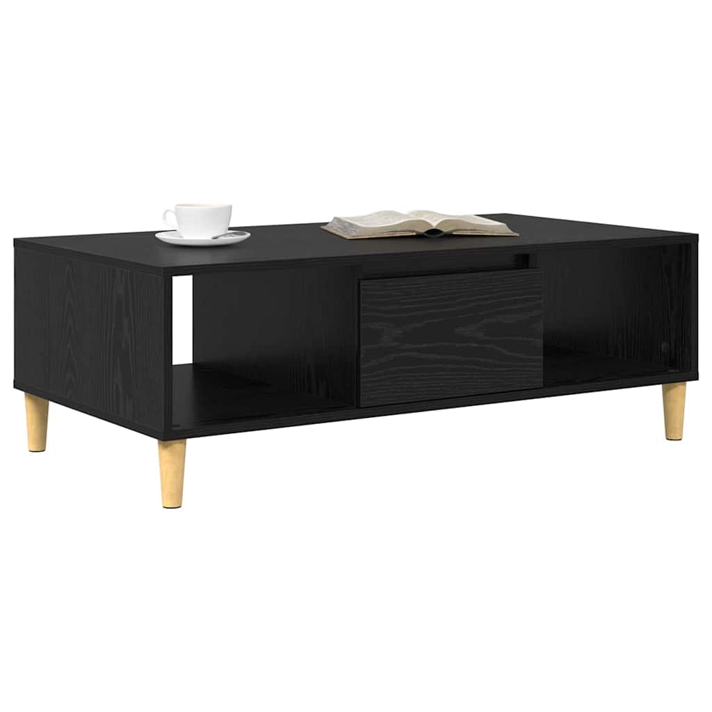 Kaffebord Svart Eik 102 x 55 x 35 cm Konstruert tre