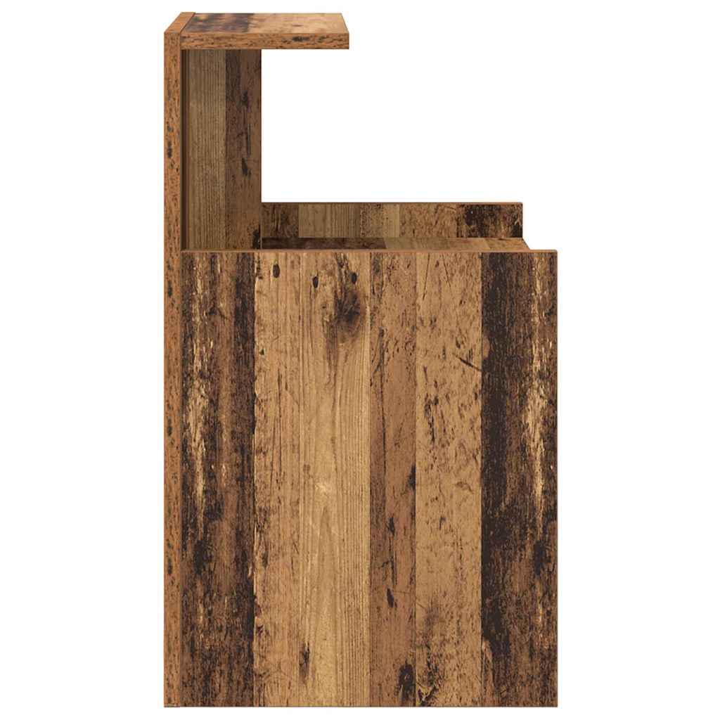 Nattbordskap 2 pcs Gammelt tre 40 x 35 x 60 cm Konstruert tre