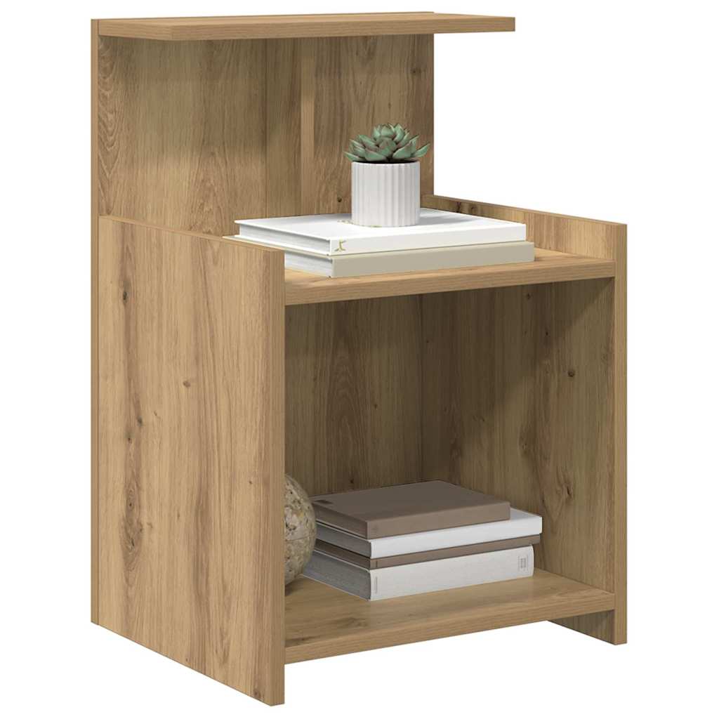 Nattbordskap 2 pcs Artisan Eik 40 x 35 x 60 cm Konstruert tre