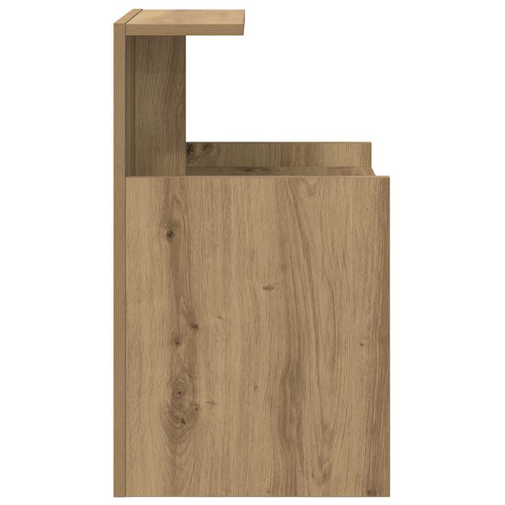 Nattbordskap 2 pcs Artisan Eik 40 x 35 x 60 cm Konstruert tre
