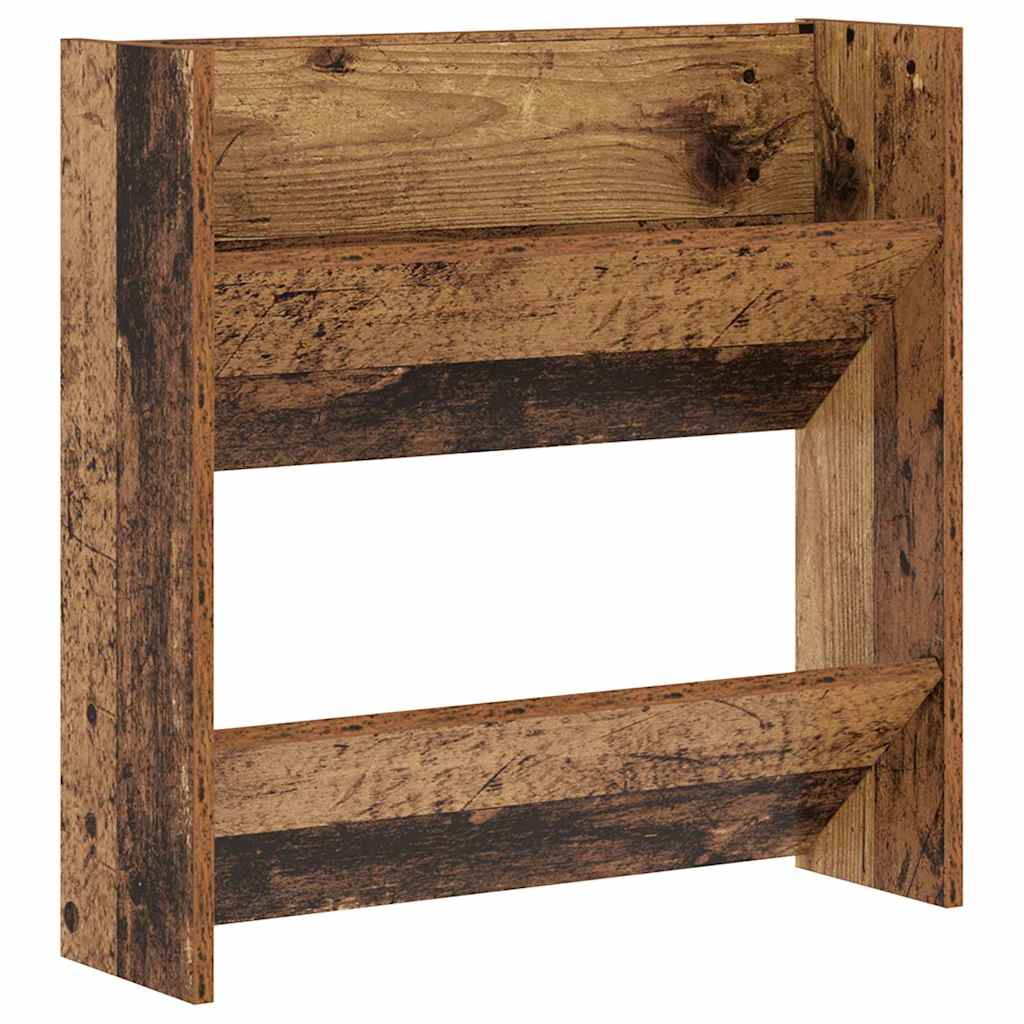 Sko Skap 2 pcs Gammelt tre 60 x 18 x 60 cm Konstruert tre