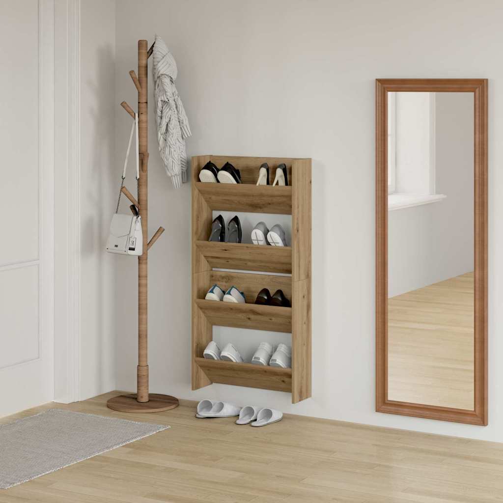 Sko Skap 2 pcs Artisan Eik 60 x 18 x 60 cm Konstruert tre