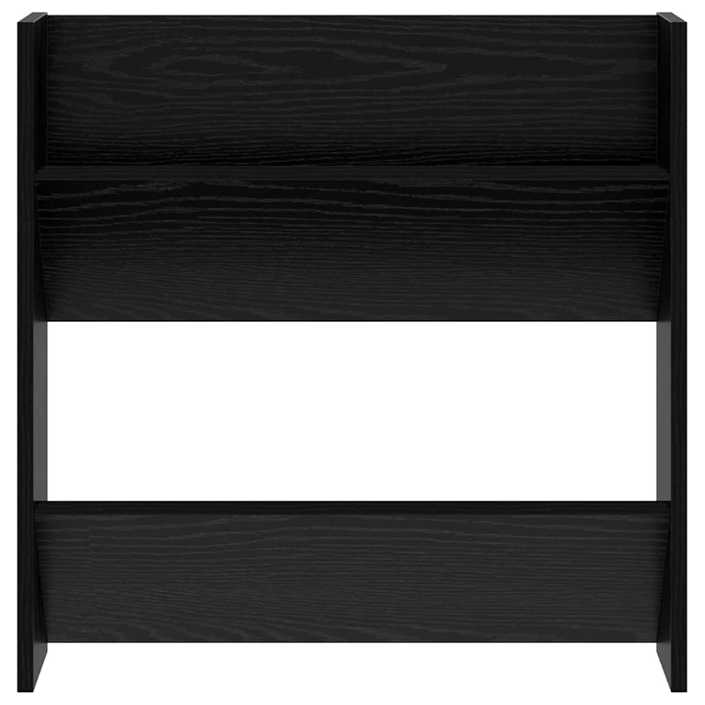 Sko Skap 2 pcs Svart Eik 60 x 18 x 60 cm Konstruert tre