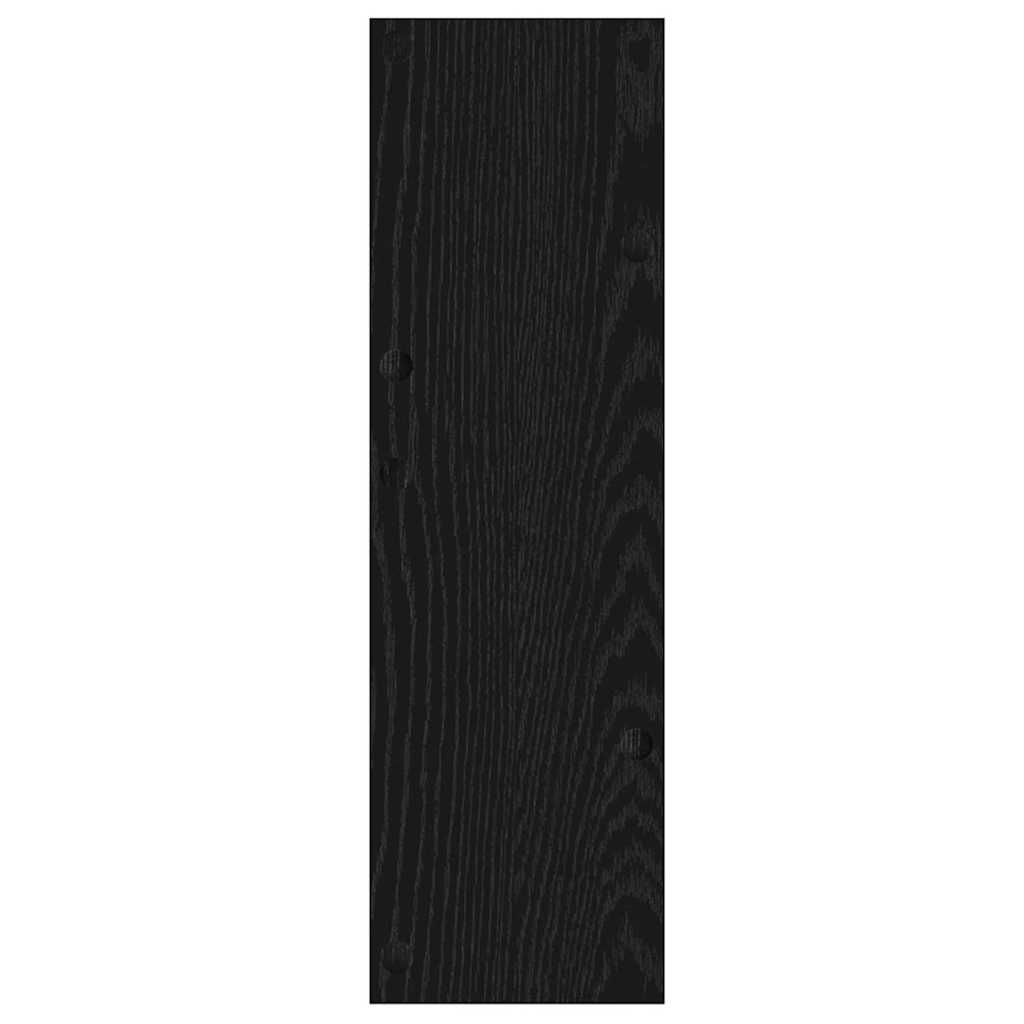 Sko Skap 2 pcs Svart Eik 60 x 18 x 60 cm Konstruert tre