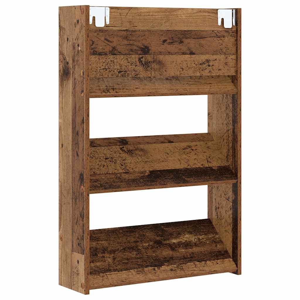 Sko Skap 2 pcs Gammelt tre 60 x 18 x 90 cm Konstruert tre