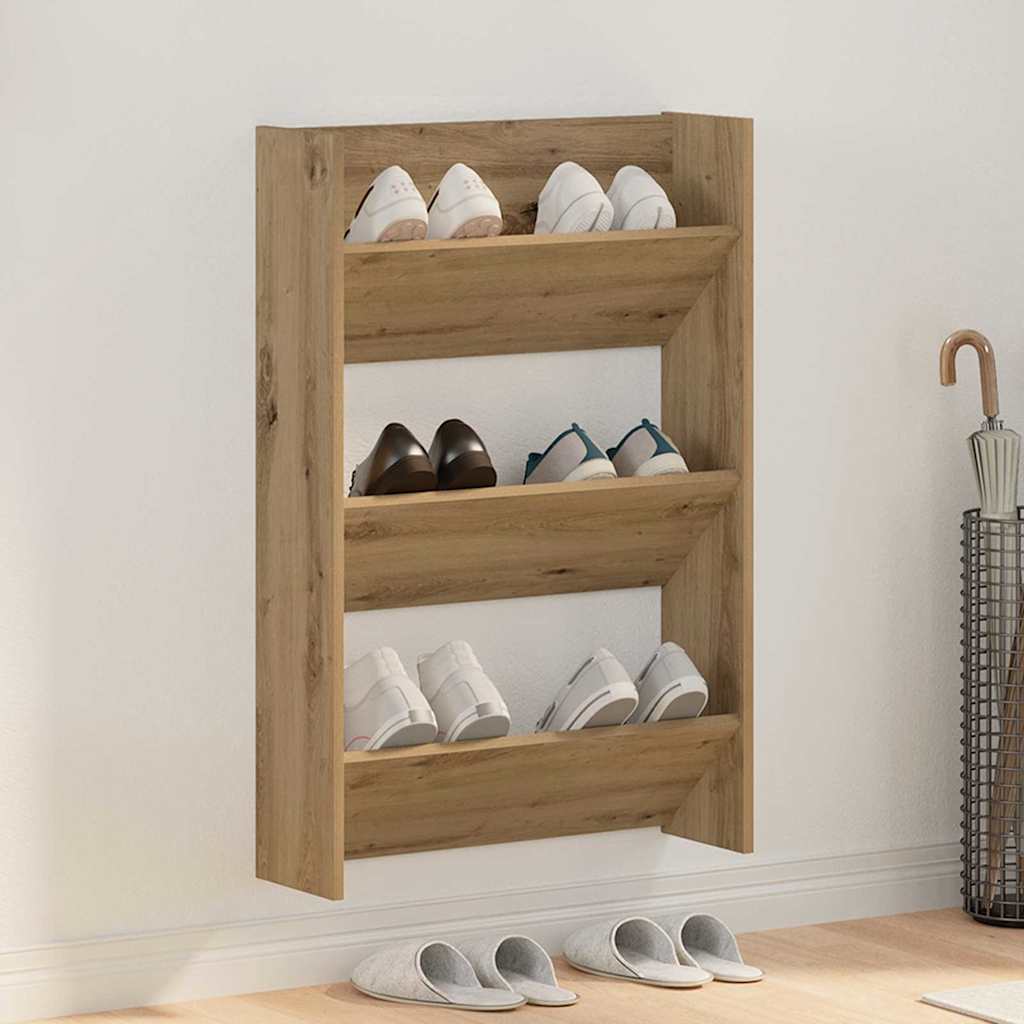 Sko Skap med hylle Artisan Eik 60 x 18 x 90 cm Konstruert tre