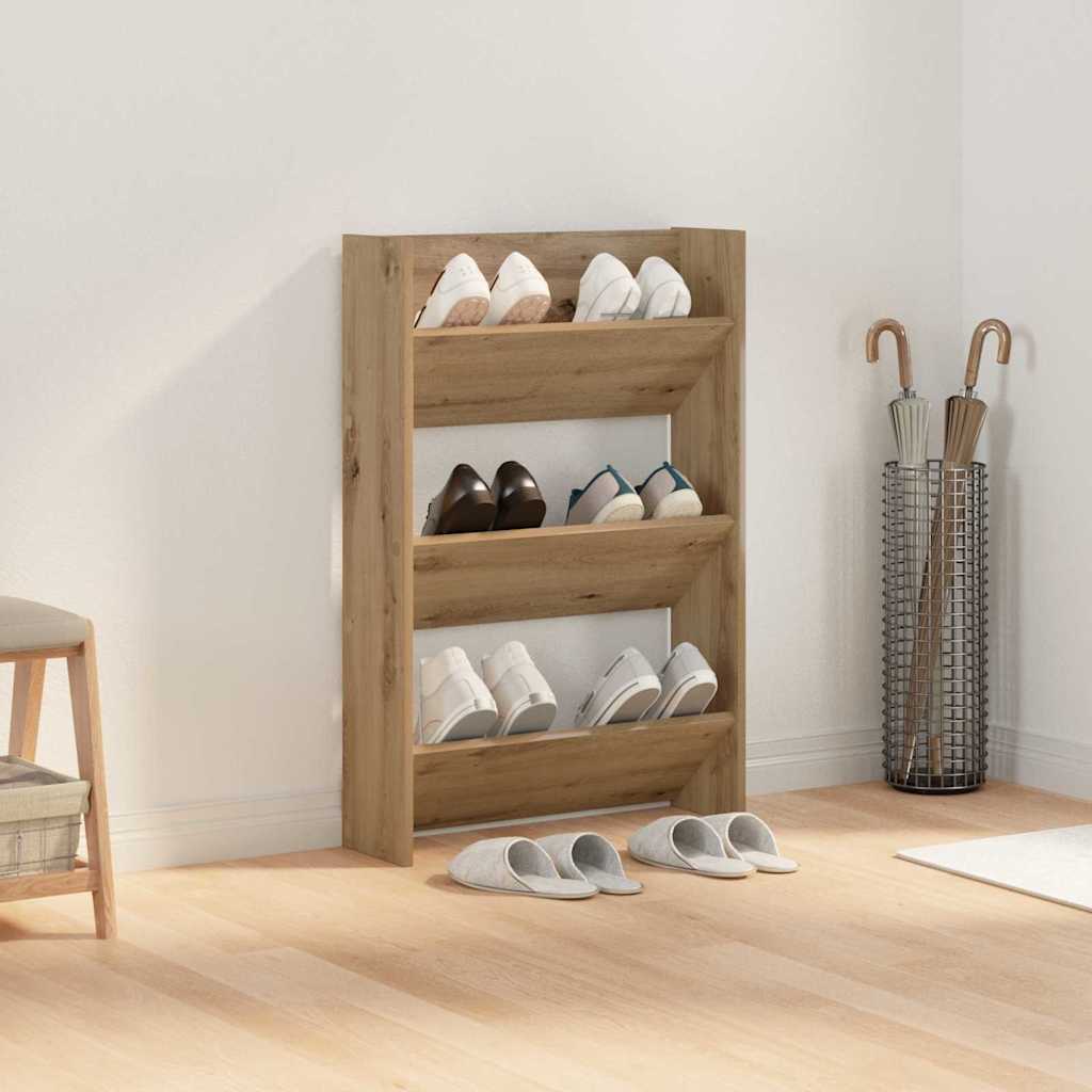 Sko Skap med hylle Artisan Eik 60 x 18 x 90 cm Konstruert tre