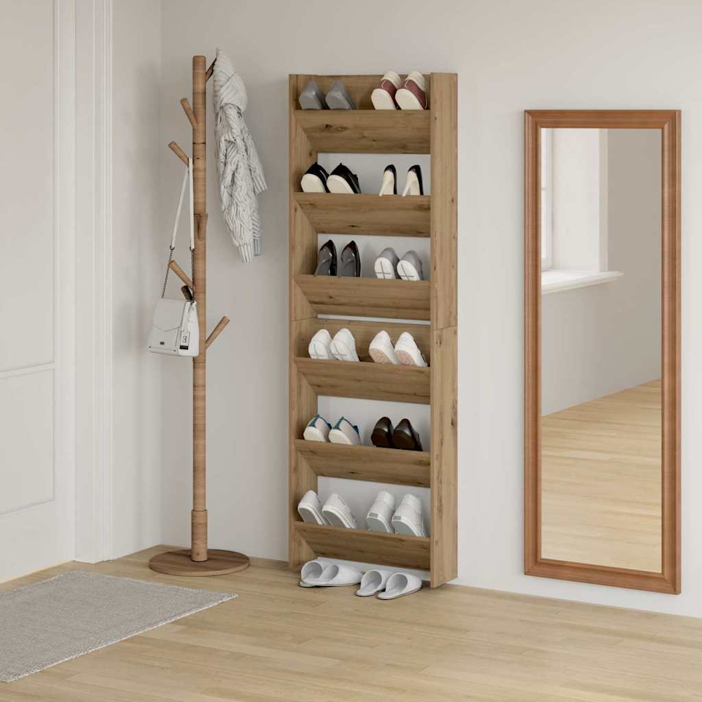 Sko Skap 2 pcs Artisan Eik 60 x 18 x 90 cm Konstruert tre