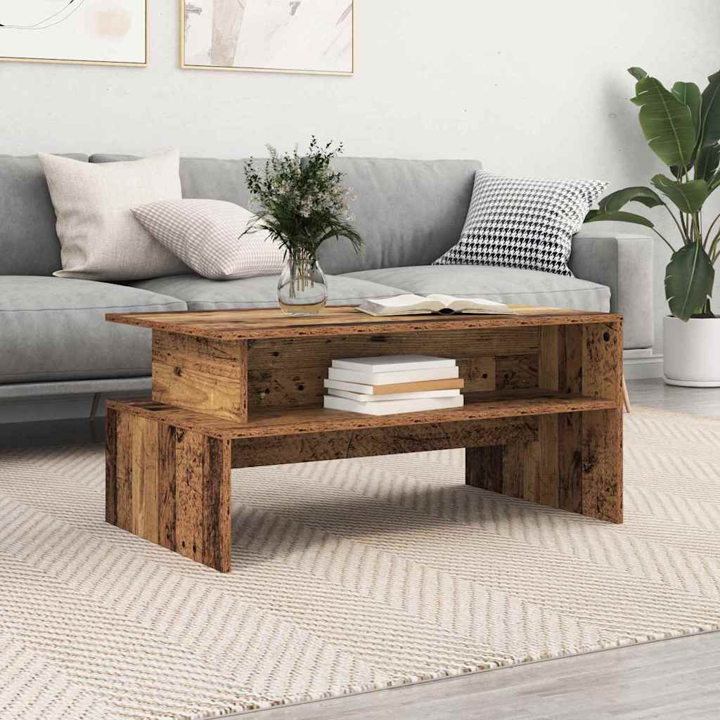 Kaffebord Gammelt tre 90 x 55 x 42,5 cm Konstruert tre