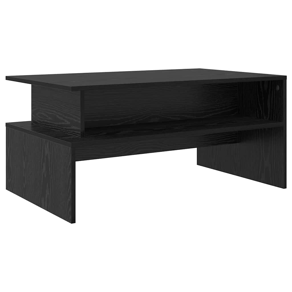 Kaffebord Svart Eik 90 x 55 x 42,5 cm Konstruert tre
