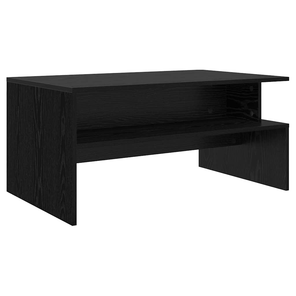 Kaffebord Svart Eik 90 x 55 x 42,5 cm Konstruert tre