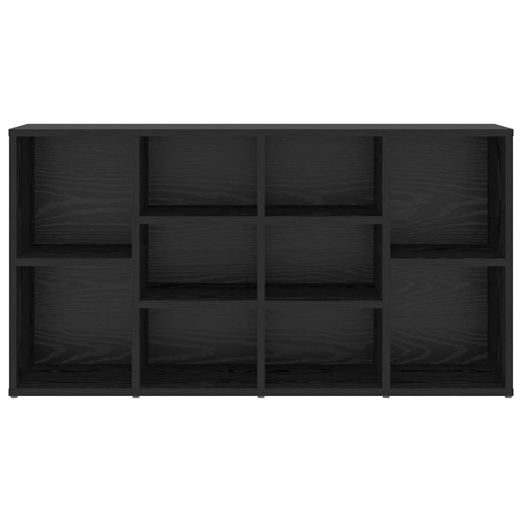 Skobenk med hylle Svart Eik 103 x 30 x 54,5 cm Konstruert tre
