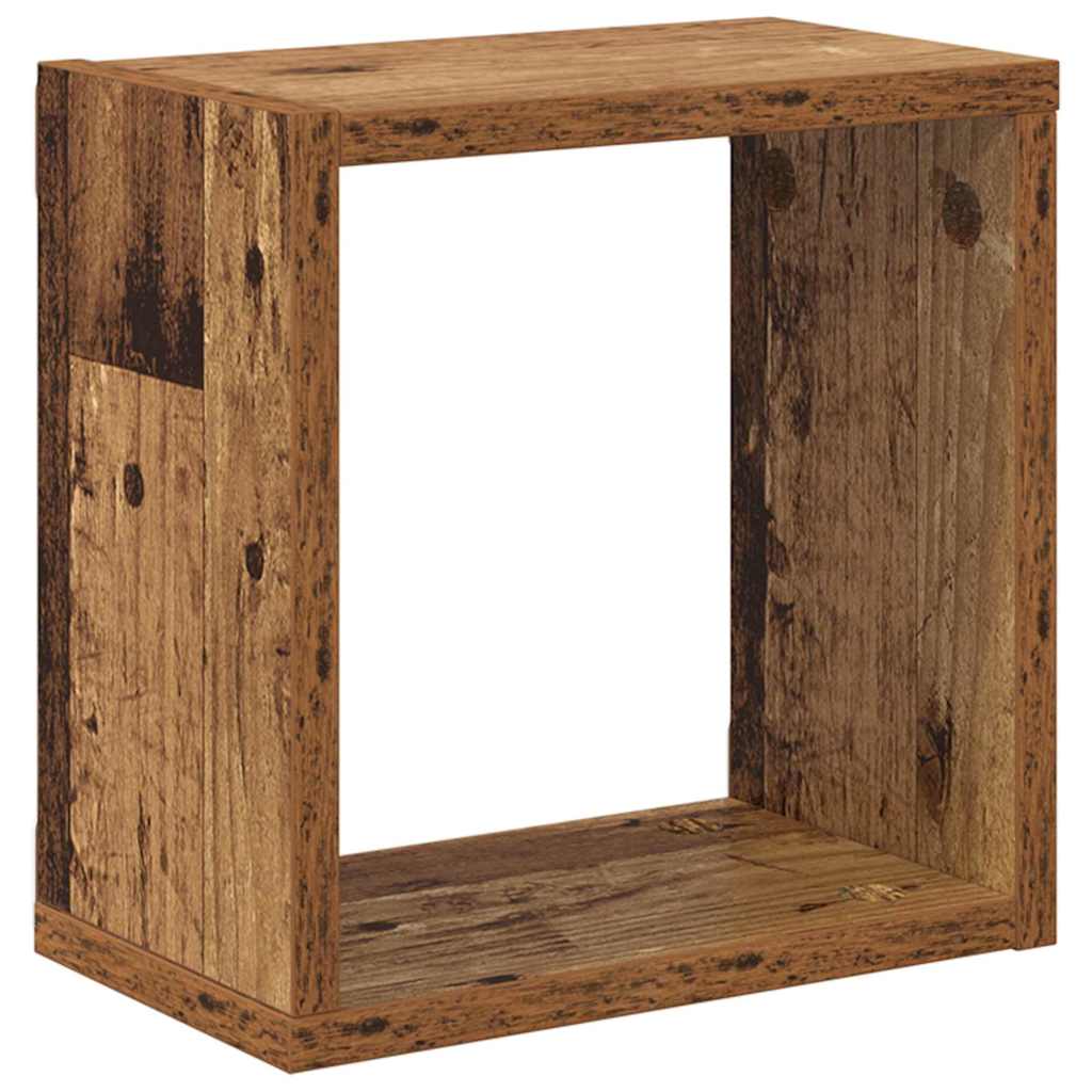 Vegghyller 4 pcs Gammelt tre 26 x 15 x 26 cm Konstruert tre