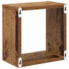 Vegghyller 4 pcs Gammelt tre 26 x 15 x 26 cm Konstruert tre