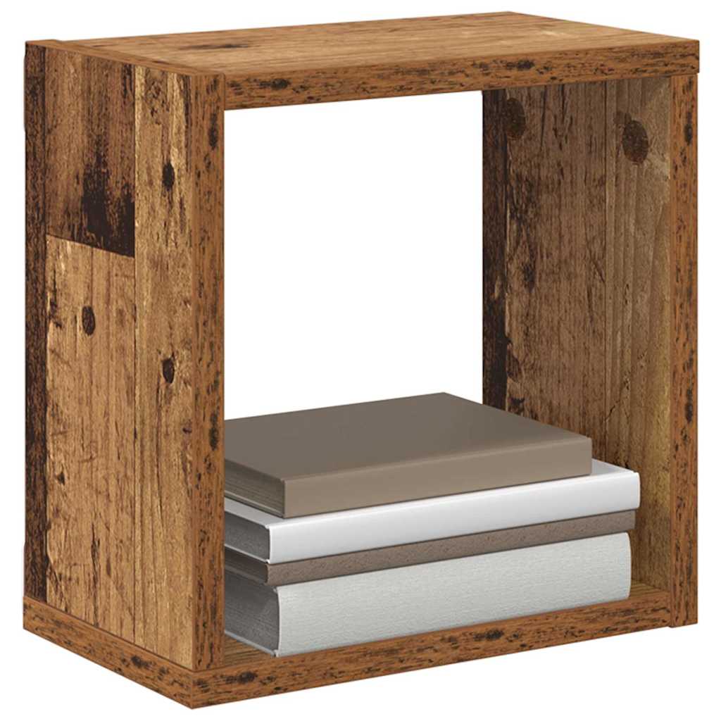 Vegghyller 4 pcs Gammelt tre 26 x 15 x 26 cm Konstruert tre