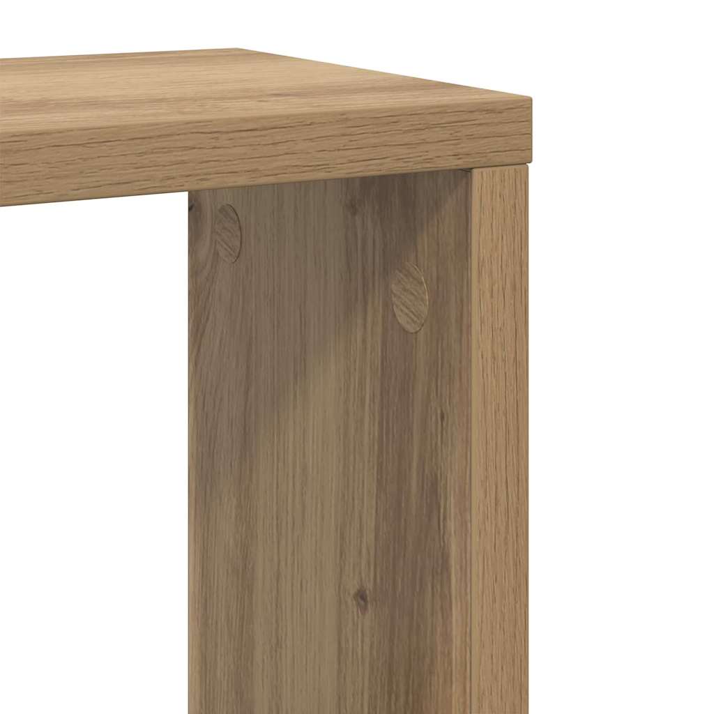 Vegghyller Veggmontert 2 pcs Artisan Eik Konstruert tre