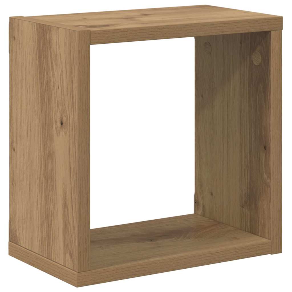 Vegghyller Veggmontert 2 pcs Artisan Eik Konstruert tre