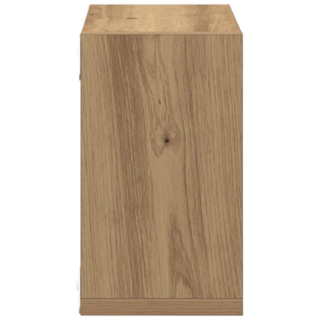 Vegghyller 4 pcs Håndverks eik 26 x 15 x 26 cm Konstruert tre