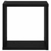Vegghyller 2 pcs Svart Eik 26 x 15 x 26 cm Konstruert tre