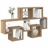Vegghylle med hylle artisan eik 82 x 15 x 51 cm Konstruert tre