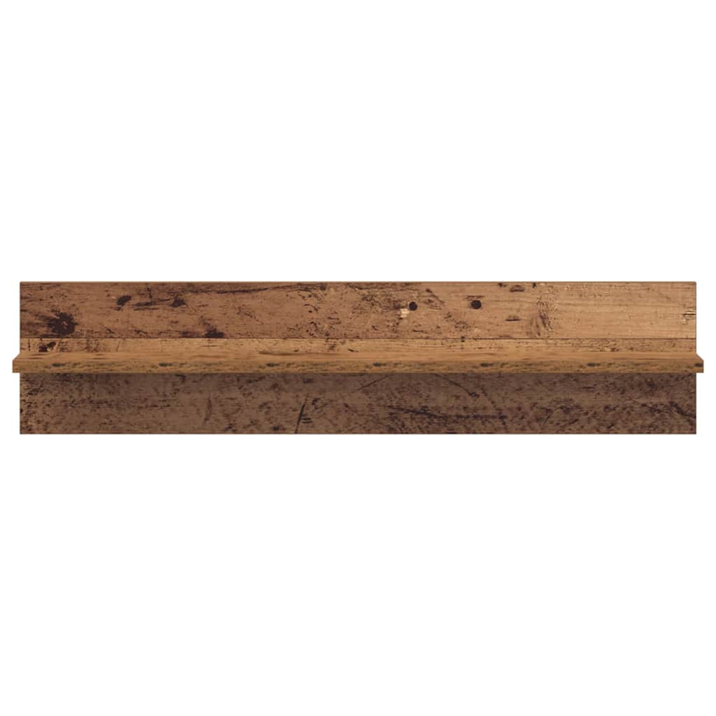 Vegghyller 2 pcs Gammelt tre 80 x 11.5 x 18 cm Konstruert tre