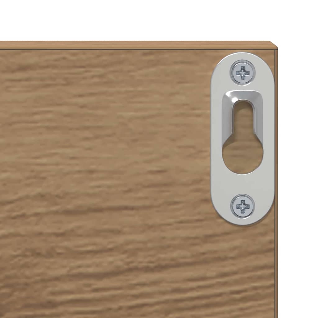 Vegghyller 2 pcs artisan eik 80 x 11.5 x 18 cm Konstruert tre