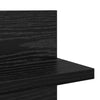 Vegghyller 2 pcs Svart eik 80 x 11.5 x 18 cm Konstruert tre