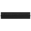Vegghyller 2 pcs Svart eik 80 x 11.5 x 18 cm Konstruert tre