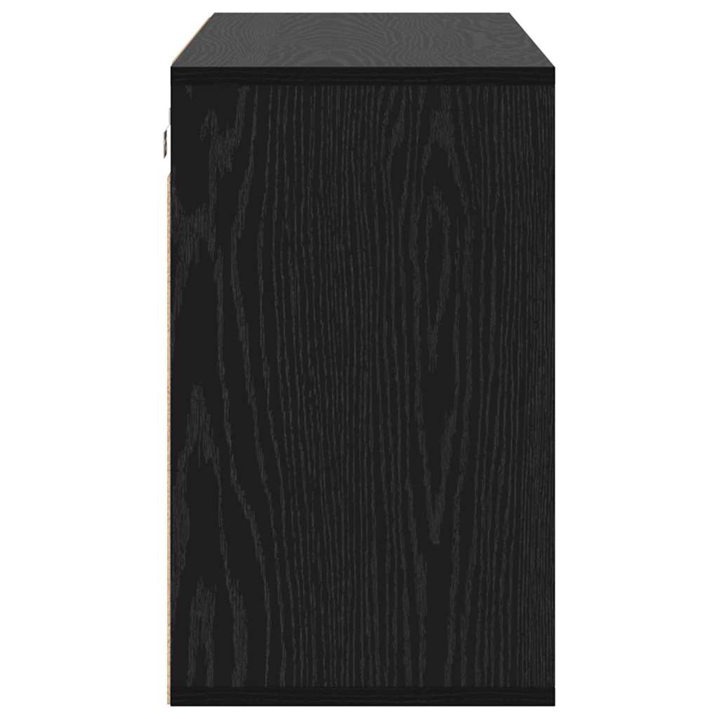 Sko Skap med hylle Svart Eik 103 x 30 x 51 cm Konstruert tre