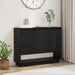 Serviesskap Svart Eik 97 x 29 x 75 cm Konstruert tre