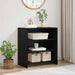 Serviesskap Svart 70 x 41 x 75 cm Konstruert tre