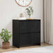 Serviesskap Svart Eik 70 x 41 x 75 cm Konstruert tre