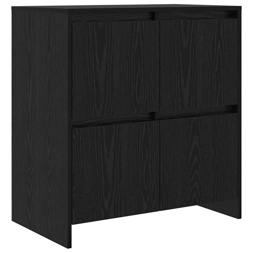 Serviesskap Svart Eik 70 x 41 x 75 cm Konstruert tre