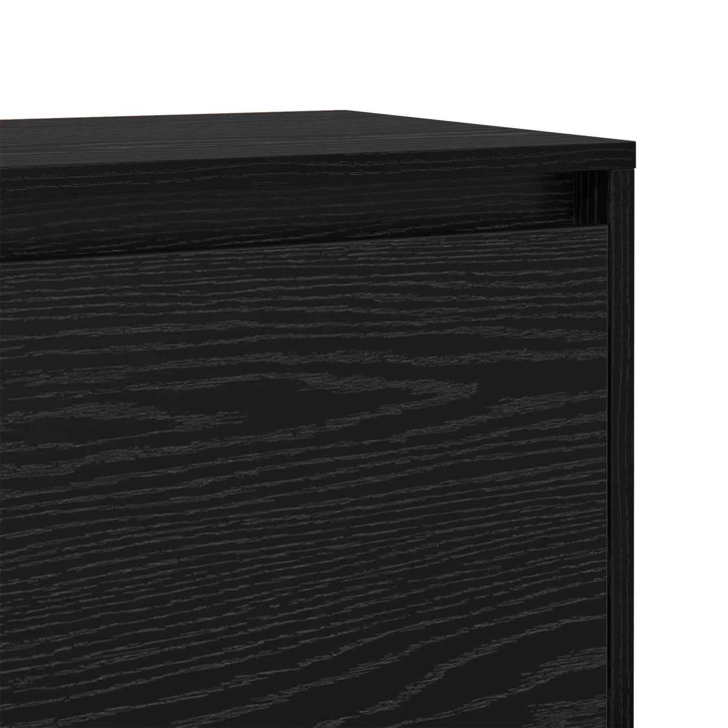 Nattbordskap Svart Eik 45 x 34 x 44,5 cm Konstruert tre