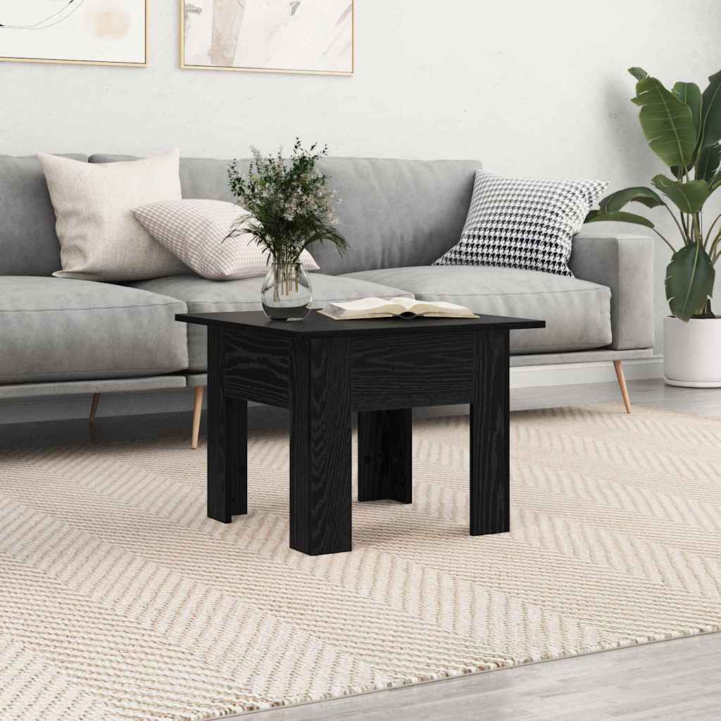 Kaffebord Svart Eik 55 x 55 x 42 cm Konstruert tre