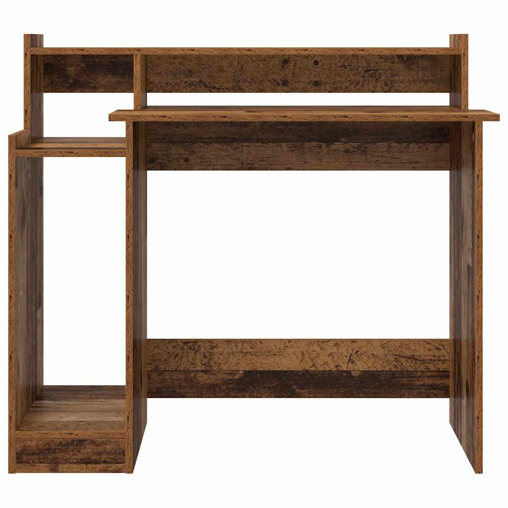 Skrivebord med hylle Gammelt tre 97 x 45 x 90 cm Konstruert tre
