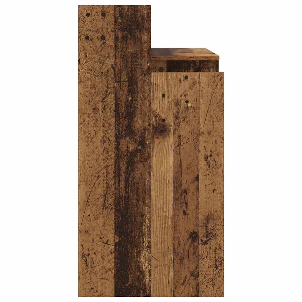Skrivebord med hylle Gammelt tre 97 x 45 x 90 cm Konstruert tre