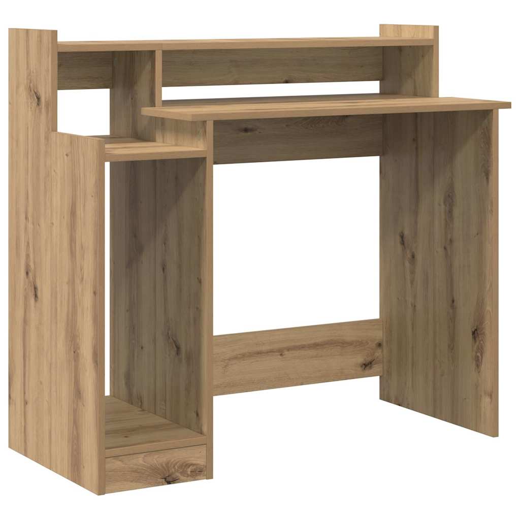 Skrivebord med hylle Artisan Eik 97 x 45 x 90 cm Konstruert tre