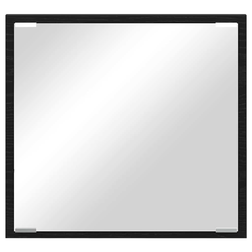 LED Badevindu Svart Eik 40 x 37 x 8.5 cm Konstruert tre