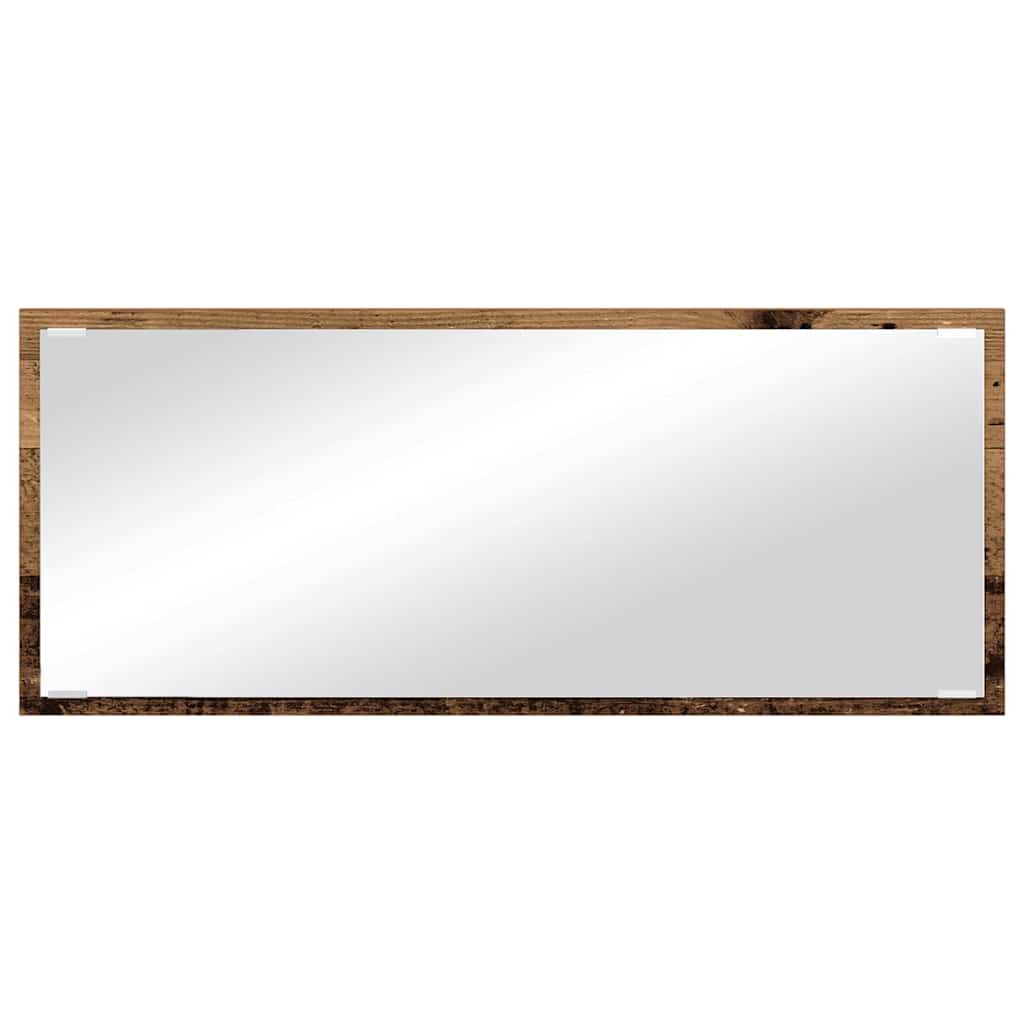 Speil Veggmontert Gamle tre 90 x 8,5 x 37 cm Konstruert tre