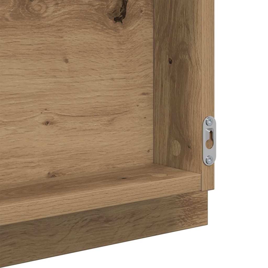 Speil Veggmontert Artisan Eik 90 x 8,5 x 37 cm Konstruert tre